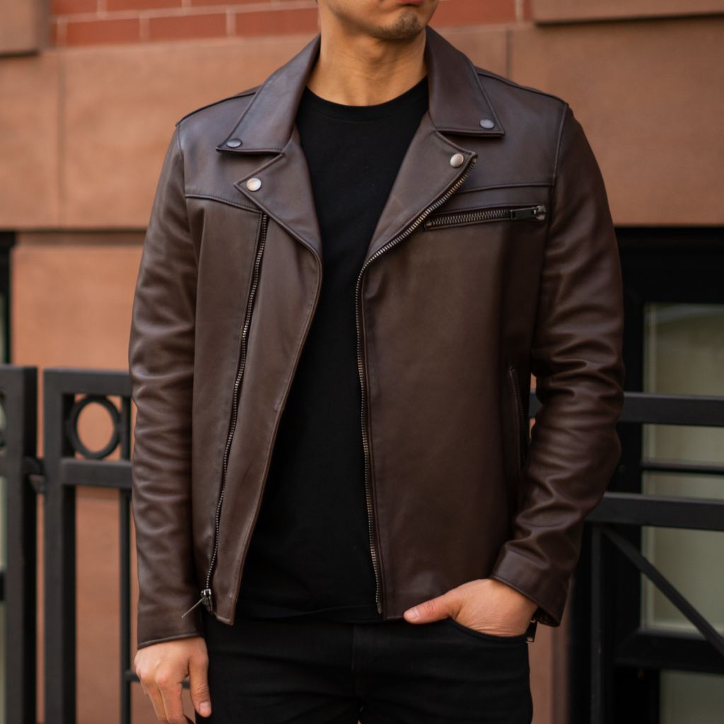 [W] Motorcycle Jacket | Old English
