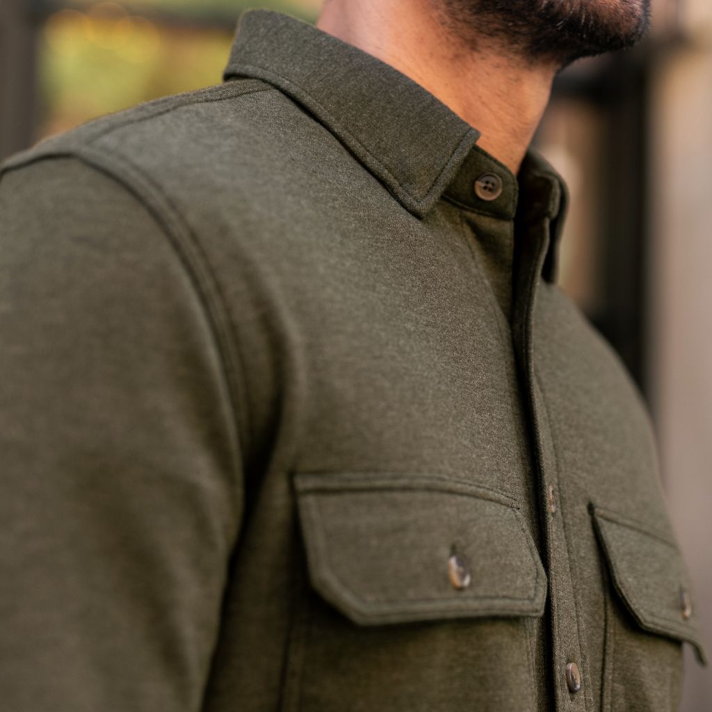 Everyday Button-Down Shirt | Olive (Two Pocket)