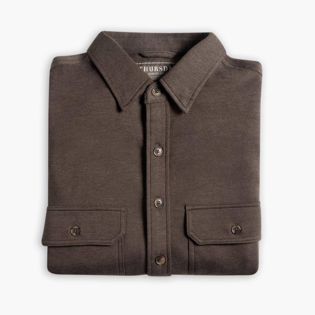 Everyday Button-Down Shirt | Brown (Two Pocket)
