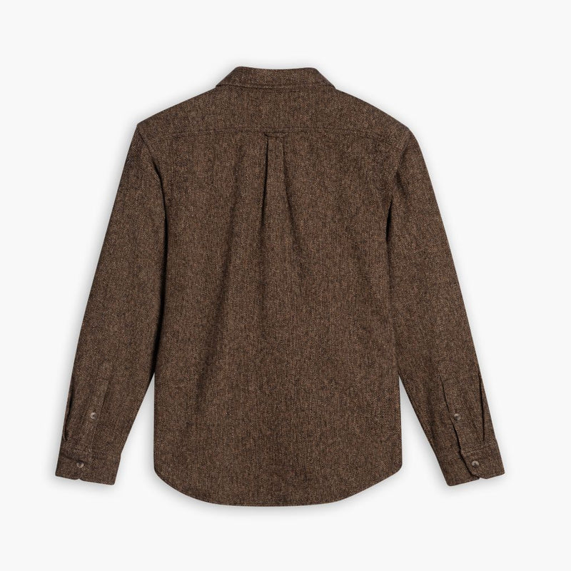 Summit Flannel Shirt | Brown Herringbone