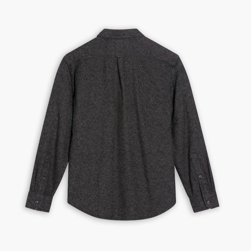Summit Flannel Shirt | Black Herringbone