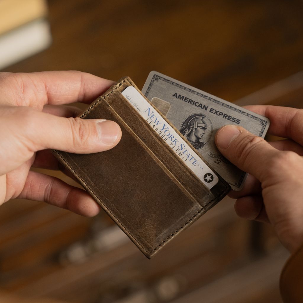 Leather Card Holder | Natural